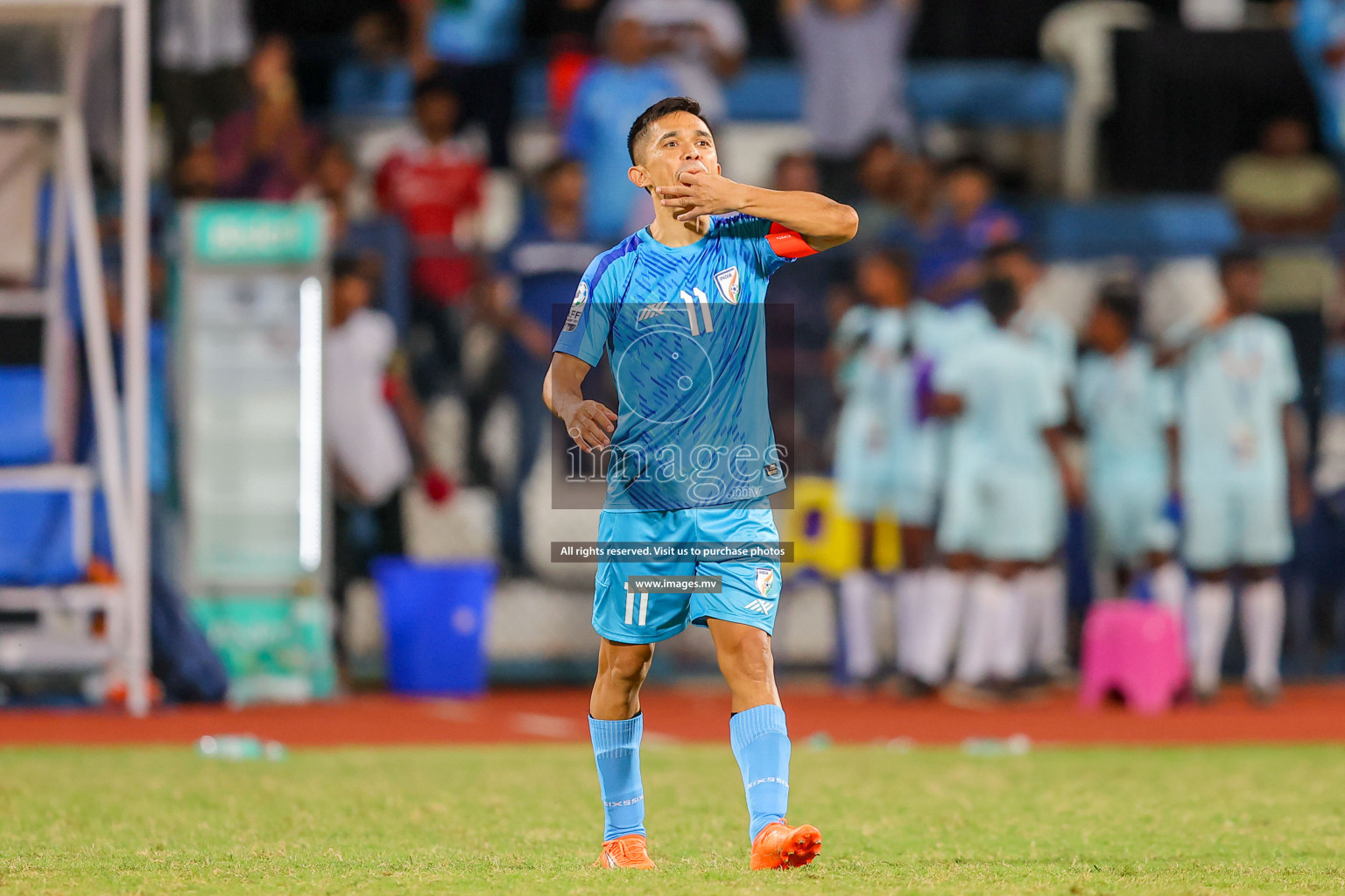 Lebanon vs India in the Semi-final of SAFF Championship 2023 held in Sree Kanteerava Stadium, Bengaluru, India, on Saturday, 1st July 2023. Photos: Nausham Waheed / images.mv