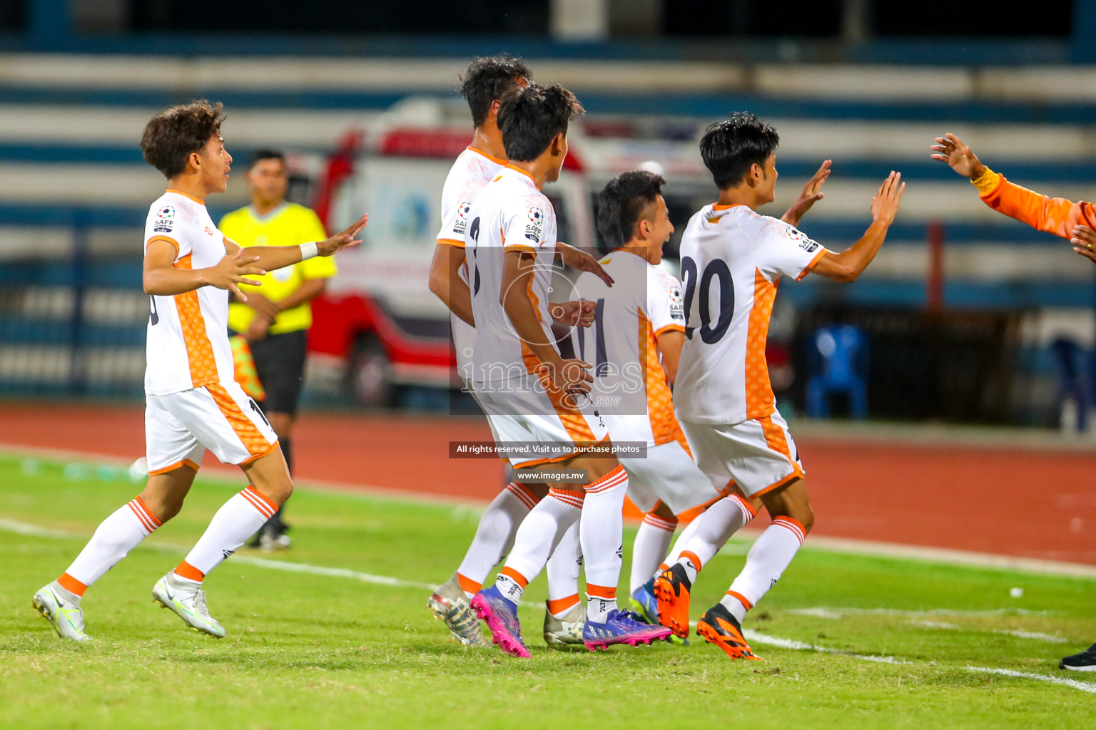 Bhutan vs Bangladesh in SAFF Championship 2023 held in Sree Kanteerava Stadium, Bengaluru, India, on Wednesday, 28th June 2023. Photos: Nausham Waheed, Hassan Simah / images.mv