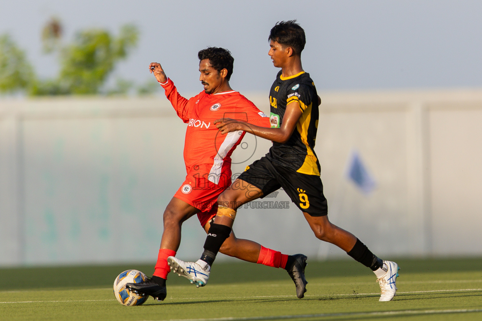 CC Sports Club VS Aajeelakah Eydhafushi FA in Day 6 of Eydhafushi Cup 2025 held in Eydhafushi Football Stadium at B. Eydhafushi, Maldives on Wednesday, 10th September 2025. Photos: Arif Rasheed / images.mv