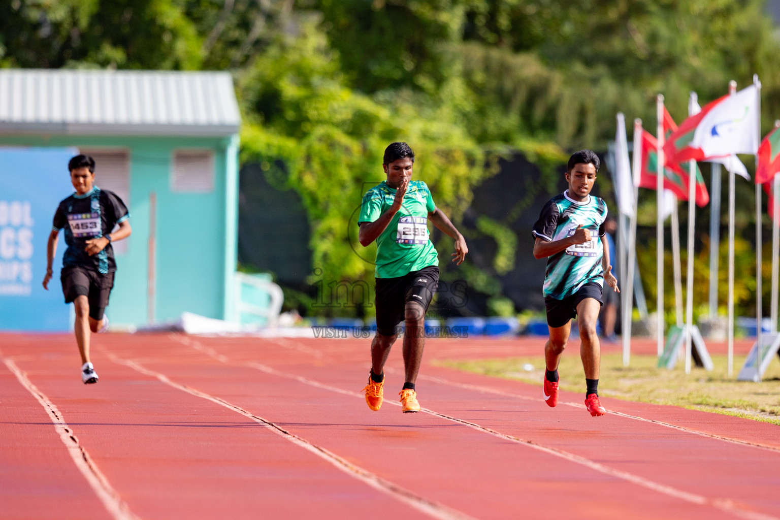 Day 3 of MWSC Interschool Athletics Championships 2024 held in Hulhumale Running Track, Hulhumale, Maldives on Monday, 11th November 2024. 
Photos by: Hassan Simah / Images.mv