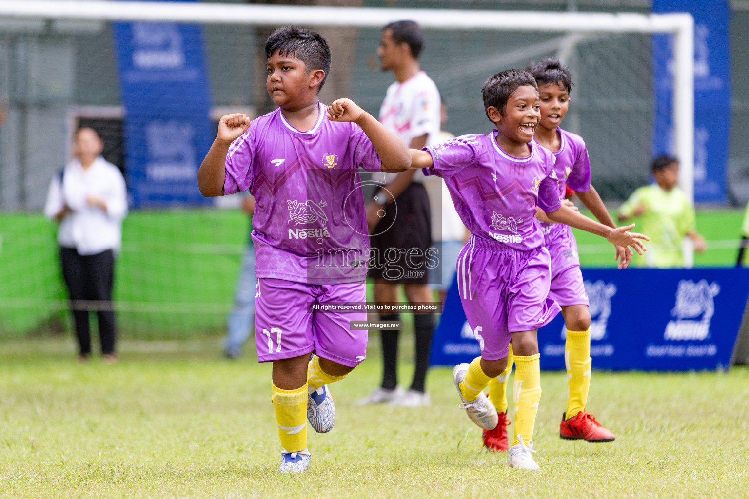 Day 1 of Milo kids football fiesta, held in Henveyru Football Stadium, Male', Maldives on Wednesday, 11th October 2023 Photos: Nausham Waheed/ Images.mv