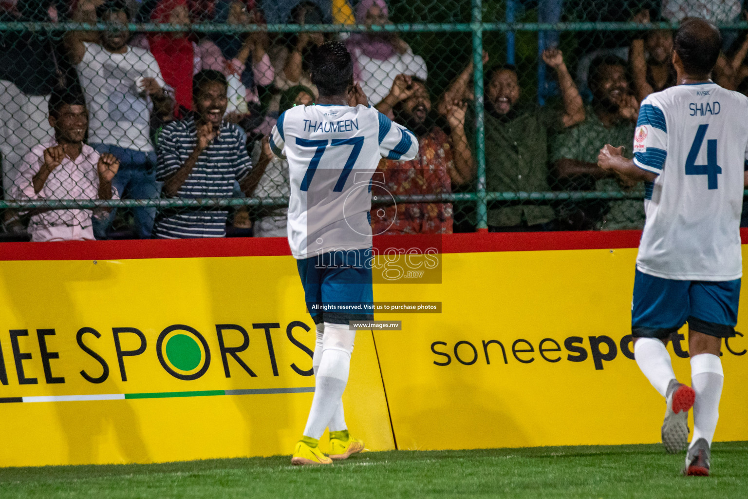 Club AVSEC vs TEAM DJA in Club Maldives Cup 2022 was held in Hulhumale', Maldives on Sunday, 9th October 2022. Photos: Hassan Simah / images.mv