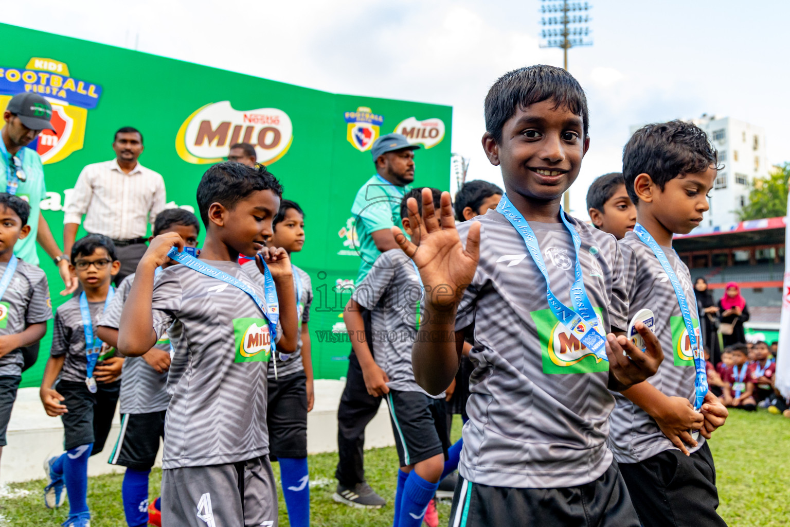 Day 2 of MILO Kids Football Fiesta was held at National Stadium in Male', Maldives on Saturday, 24th February 2024.