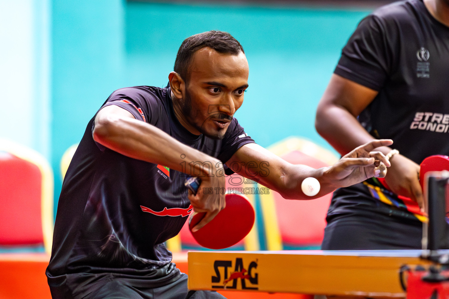 Day 5 of BML 63rd National Table Tennis Tournament 2025 was held on Friday, 29th August 2025 in Male' TT Hall, Male', Maldives. Photos: Nausham Waheed, Areef / images.mv