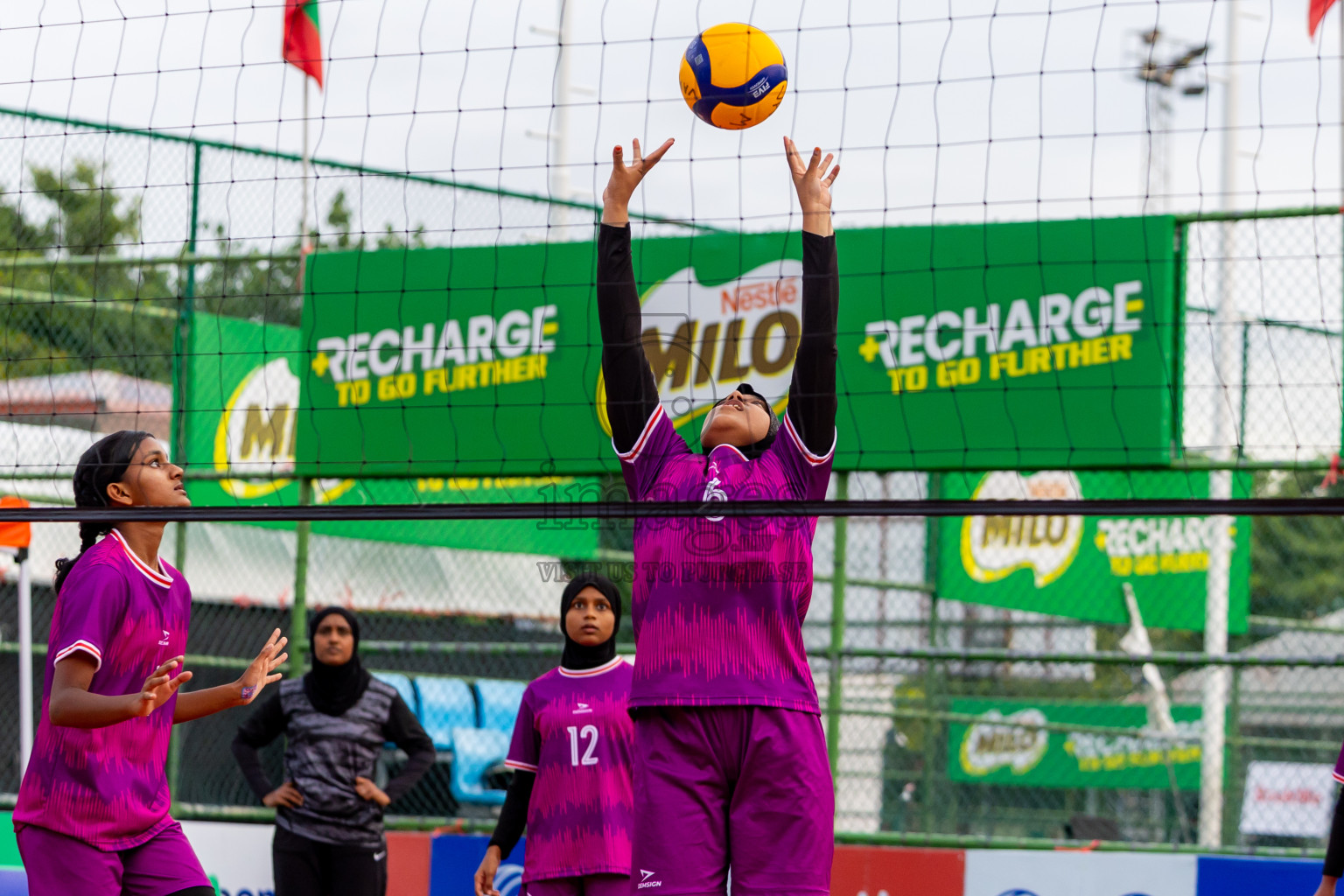 City Sports Club vs Alma Sports Club in Milo National Junior Volleyball Championship 2025 Day 4 was held on Tuesday, 25th November 2025 at Ekuveni Turf Court Male', Maldives. Photos: Nausham Waheed / images.mv