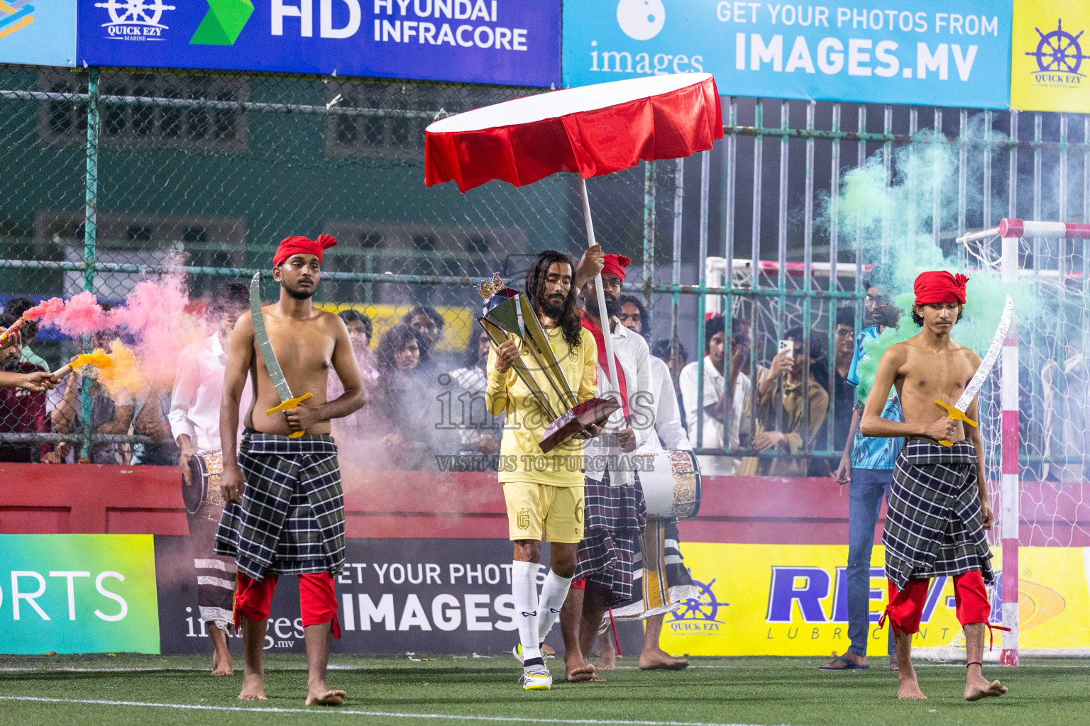 Opening of Golden Futsal Challenge 2024 with Charity Shield Match between L.Gan vs Th. Thimarafushi was held on Sunday, 14th January 2024, in Hulhumale', Maldives Photos: Ismail Thoriq / images.mv