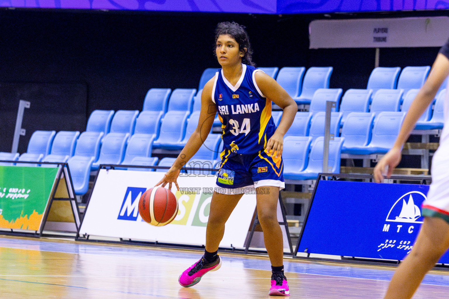 Sri Lanka vs India in Day 3 of Under 16 Woman's Asian Cup SABA Qualifiers 2025 was held in Social Center, Male', Maldives on Saturday, 14th June 2025. Photos: Nausham Waheed / images.mv