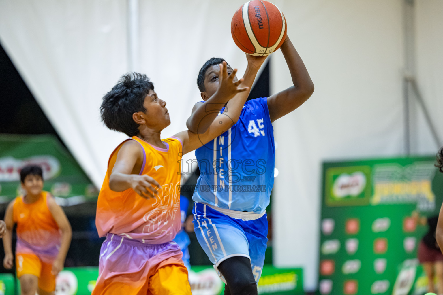 Milo 5 x 5 Junior Challenge 2025 - Basketball tournament held in Basketball Training Center, Male', Maldives on Thursday, 09th October 2025. 
Photo by: Hassan Simah / Images.mv