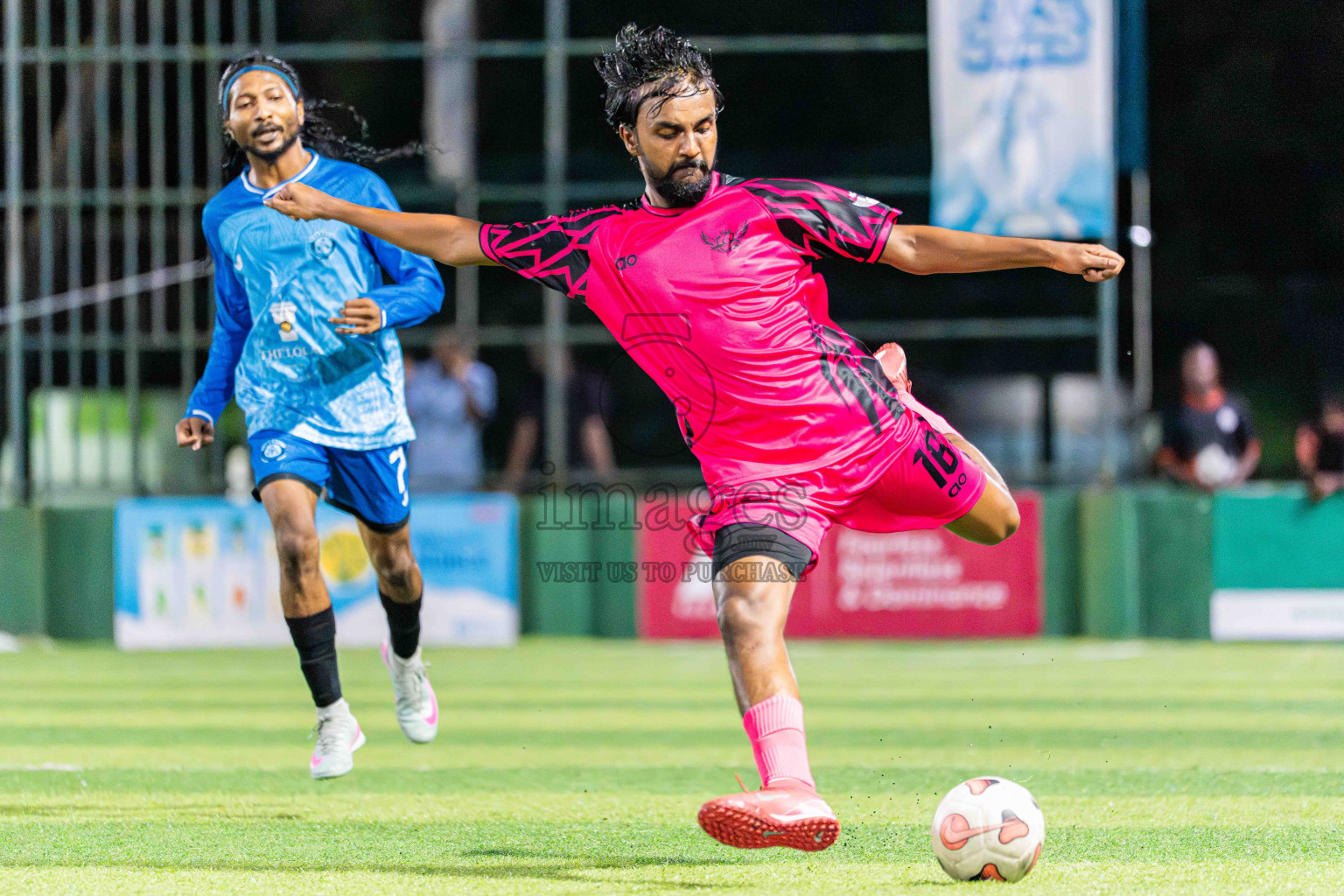 Goalhians VS Foemathi in Day 4 - Fonadhoo Youth Futsal Challenge 2025 held in Fonadhoo Futsal Stadium, L. Fonadhoo, Maldives on Wednesday, 29th October 2025 Photos: Arif Rasheed / images.mv