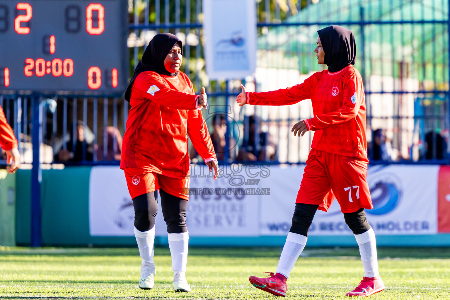 Eydhafushi vs Kihaadhoo in Day 4 of Better in Baa Futsal Fiesta 2025 Woman's division held in B. Eydhafushi, Maldives on Saturday, 8th November 2025. Photos: Nausham Waheed / images.mv