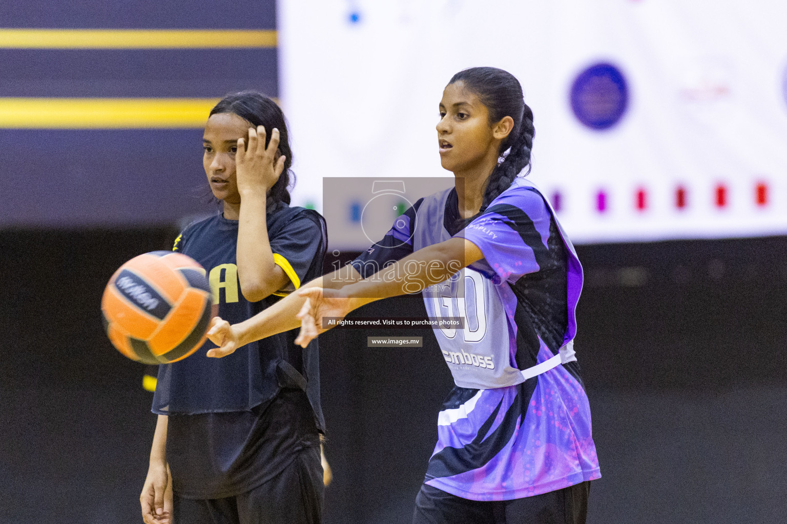 Day 10 of 24th Interschool Netball Tournament 2023 was held in Social Center, Male', Maldives on 5th November 2023. Photos: Nausham Waheed / images.mv