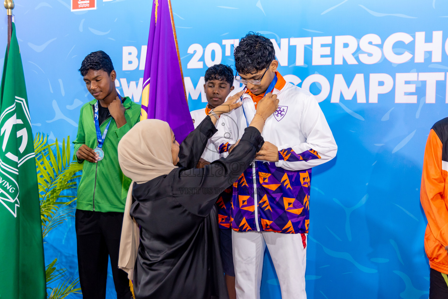 Day 4 of 20th Inter-school Swimming Competition 2024 held in Hulhumale', Maldives on Tuesday, 15th October 2024. Photos: Nausham Waheed / images.mv