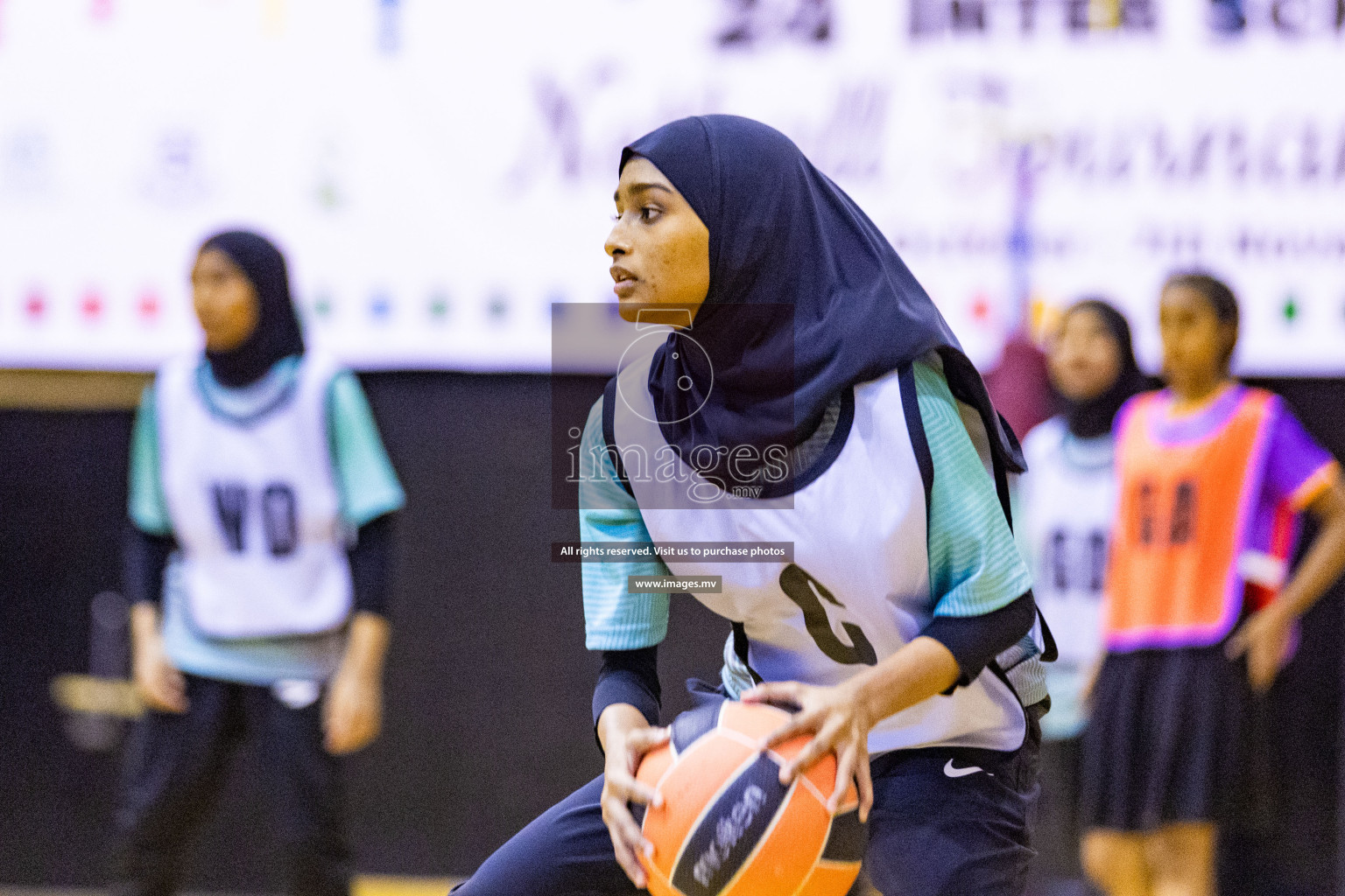 Day2 of 24th Interschool Netball Tournament 2023 was held in Social Center, Male', Maldives on 28th October 2023. Photos: Nausham Waheed / images.mv