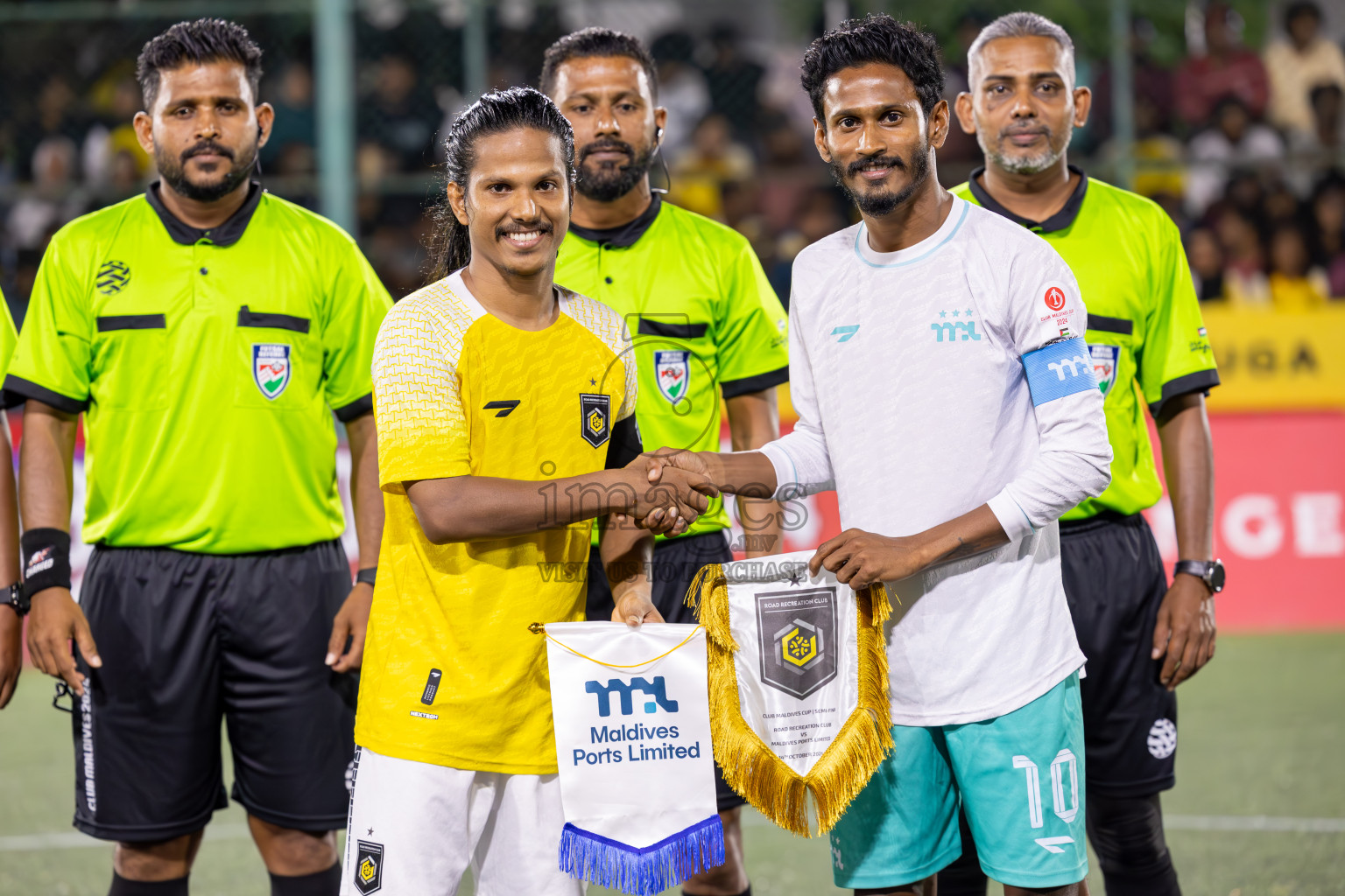 RRC vs MPL in Semi Finals of Club Maldives Cup 2024 held in Rehendi Futsal Ground, Hulhumale', Maldives on Monday, 14th October 2024. Photos: Ismail Thoriq / images.mv