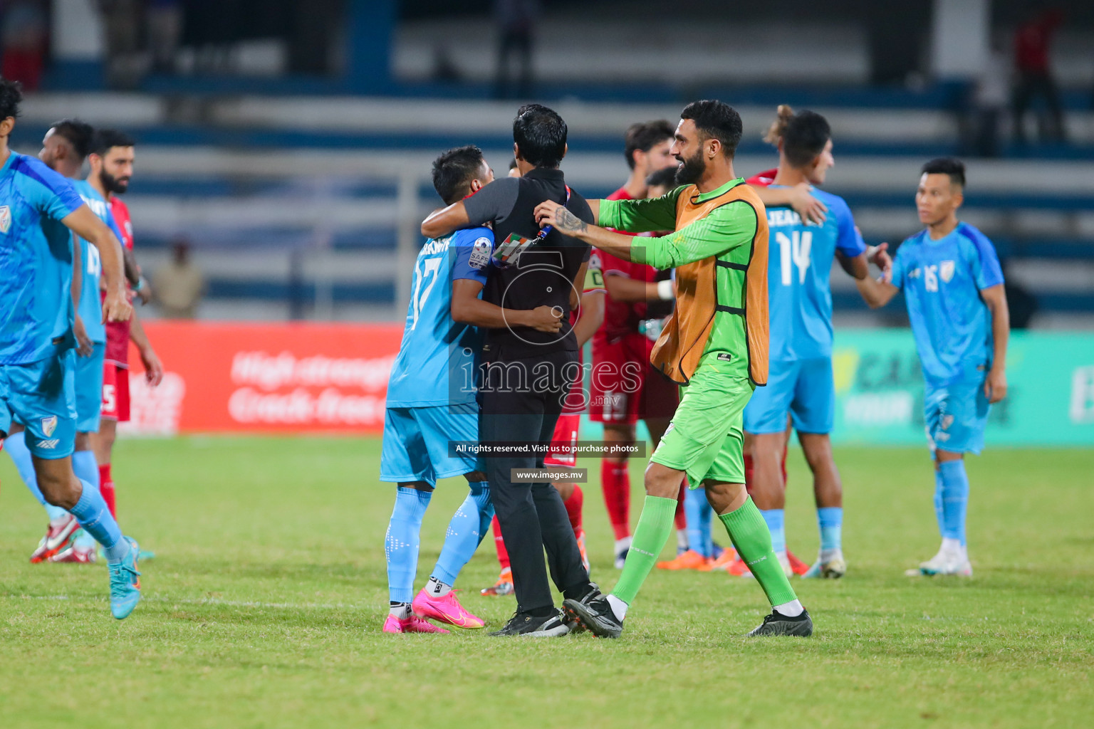 Lebanon vs India in the Semi-final of SAFF Championship 2023 held in Sree Kanteerava Stadium, Bengaluru, India, on Saturday, 1st July 2023. Photos: Nausham Waheed, Hassan Simah / images.mv