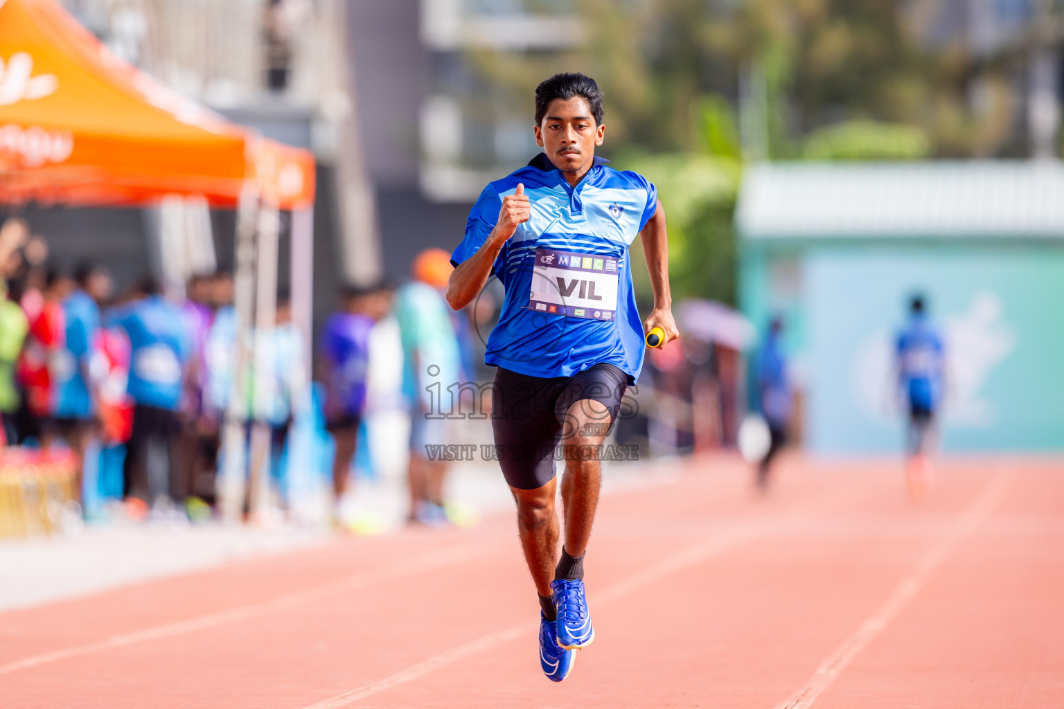 Day 6 of MWSC Interschool Athletics Championships 2024 held in Hulhumale Running Track, Hulhumale, Maldives on Thursday, 14th November 2024. Photos by: Nausham Waheed / Images.mv