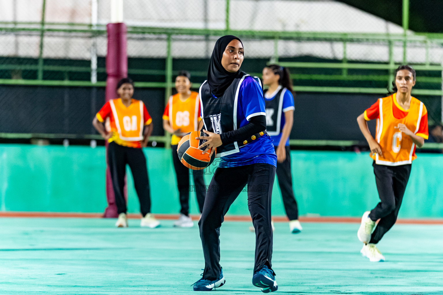 Day 1 of 23rd Netball Association Championship was held in Ekuveni Netball Court at Male', Maldives on Thursday, 27th April 2024. Photos: Nausham Waheed / images.mv