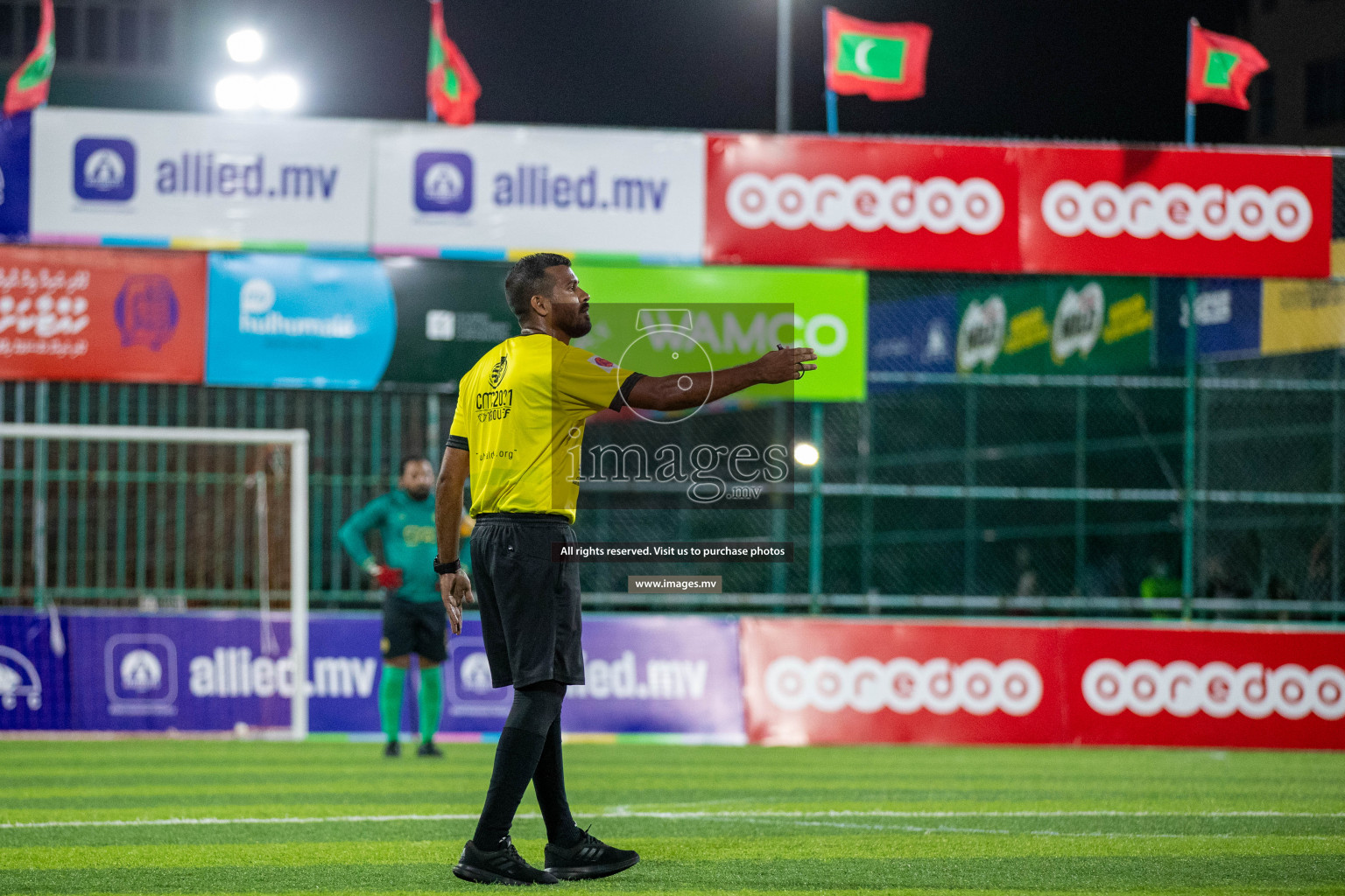 Prison Club vs MACL in the Quarter Finals of Club Maldives 2021 held at Hulhumale;, on 12th December 2021 Photos: Ismail Thoriq / images.mv