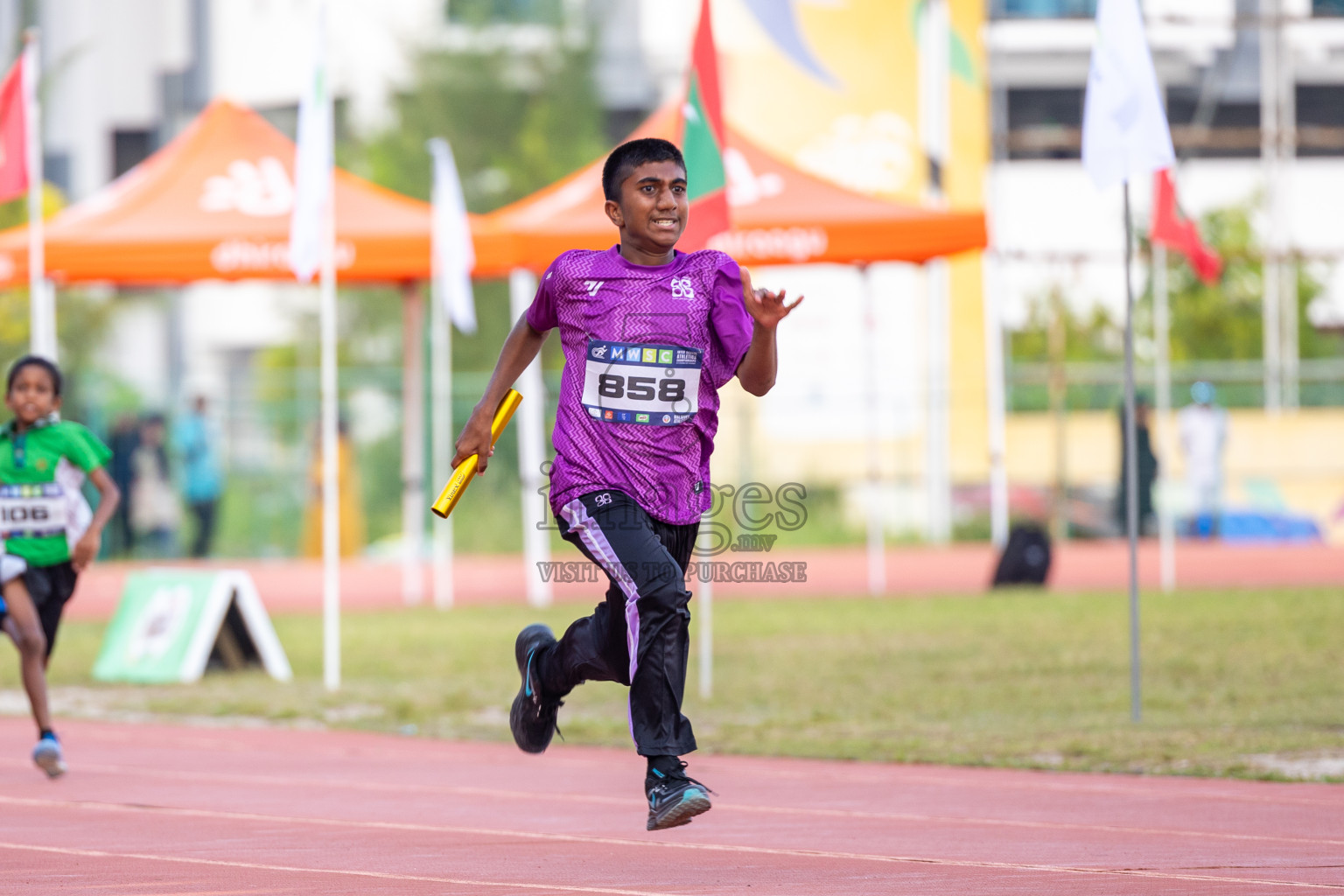 Day 5 of MWSC Interschool Athletics Championships 2024 held in Hulhumale Running Track, Hulhumale, Maldives on Wednesday, 13th November 2024. Photos by: Ismail Thoriq / Images.mv