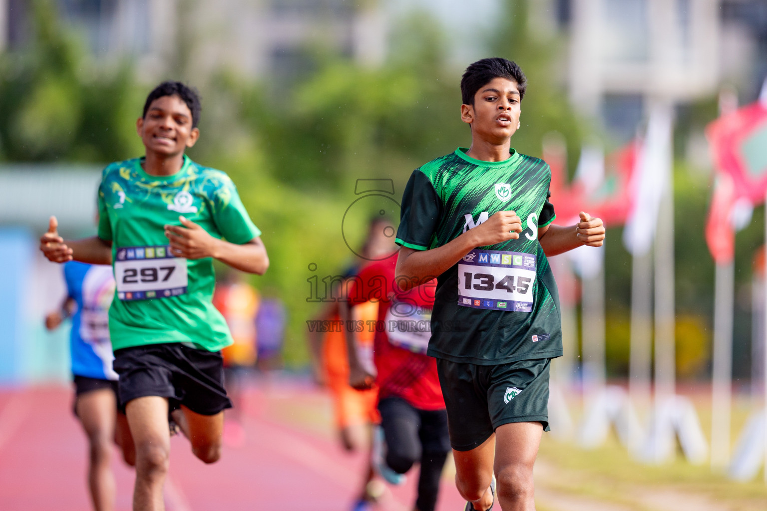 Day 3 of MWSC Interschool Athletics Championships 2024 held in Hulhumale Running Track, Hulhumale, Maldives on Monday, 11th November 2024. 
Photos by: Hassan Simah / Images.mv