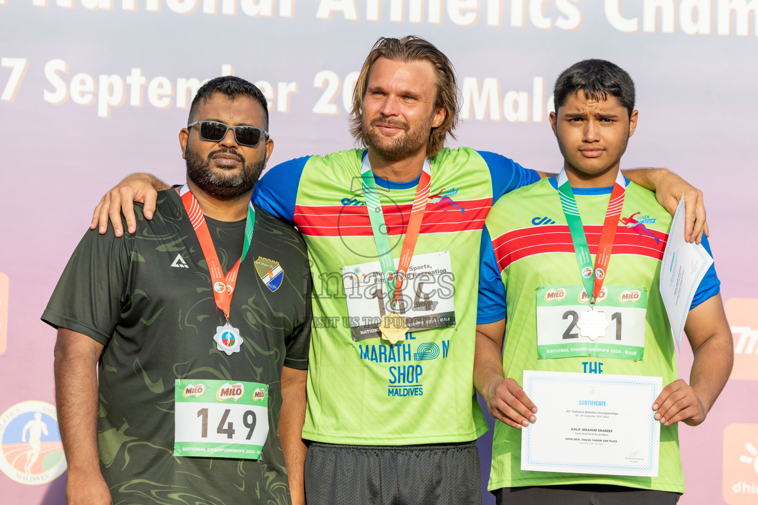 Day 2 of 33rd National Athletics Championship was held in Ekuveni Track at Male', Maldives on Friday, 6th September 2024.
Photos: Ismail Thoriq  / images.mv