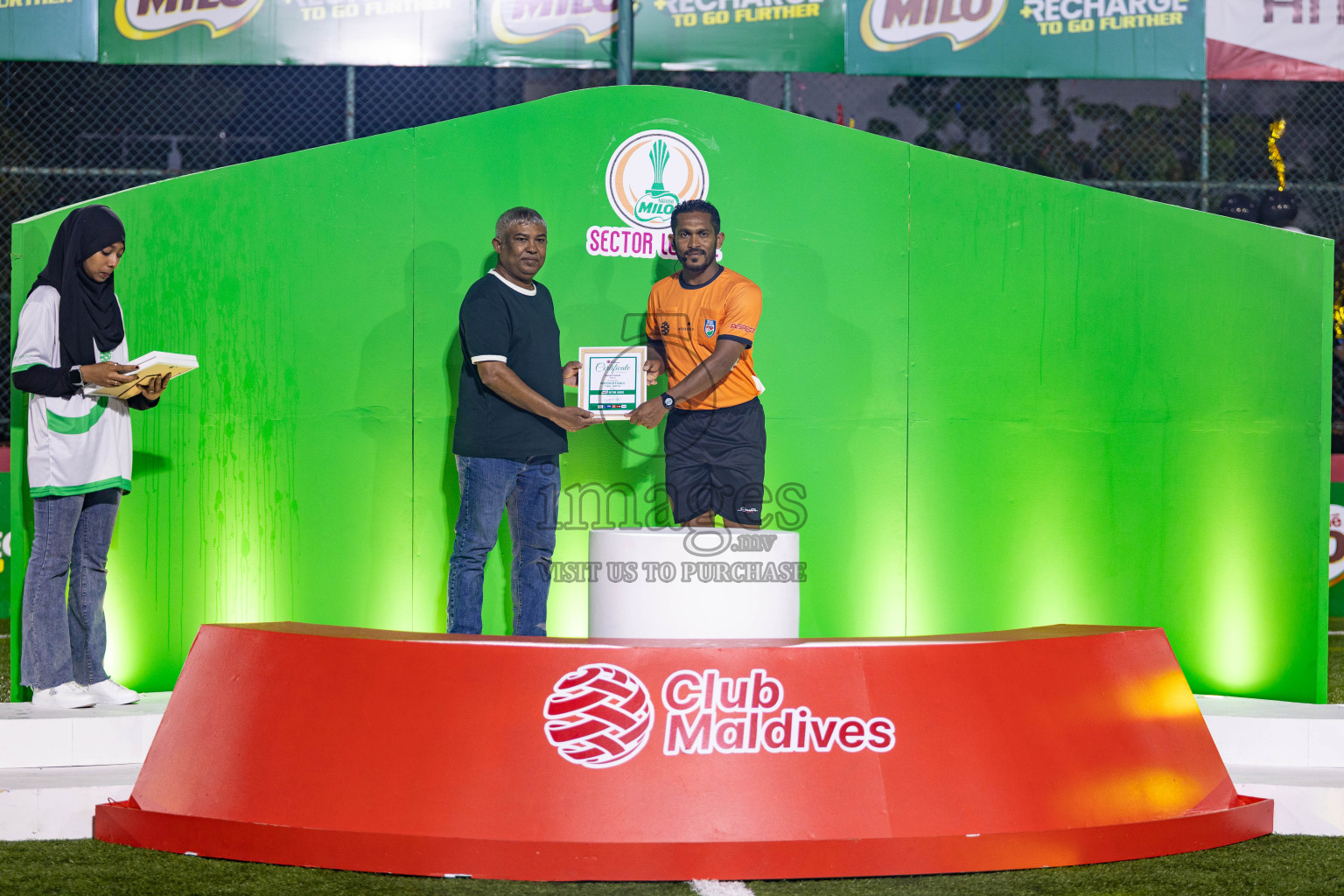 Arena vs Hawks in the Final of Milo Sector League 2025 was held in Rehendhi Futsal Ground, Hulhumale', Maldives on Tuesday, 18th November 2025. Photos: Areef Adam / images.mv