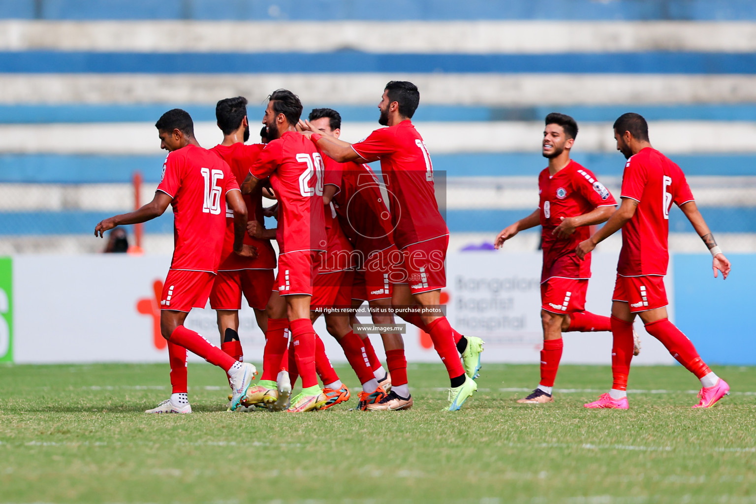 Lebanon vs Maldives in SAFF Championship 2023 held in Sree Kanteerava Stadium, Bengaluru, India, on Tuesday, 28th June 2023. Photos: Nausham Waheed, Hassan Simah / images.mv