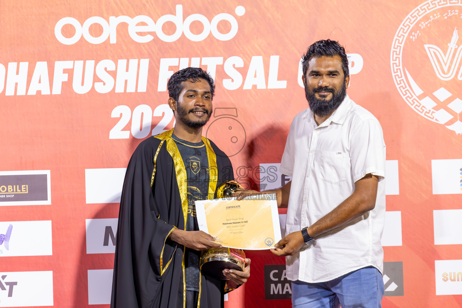 CC Sports Club vs Afro SC in the final of Eydhafushi Futsal Cup 2024 was held on Wednesday , 17th April 2024, in B Eydhafushi, Maldives
Photos: Ismail Thoriq / images.mv