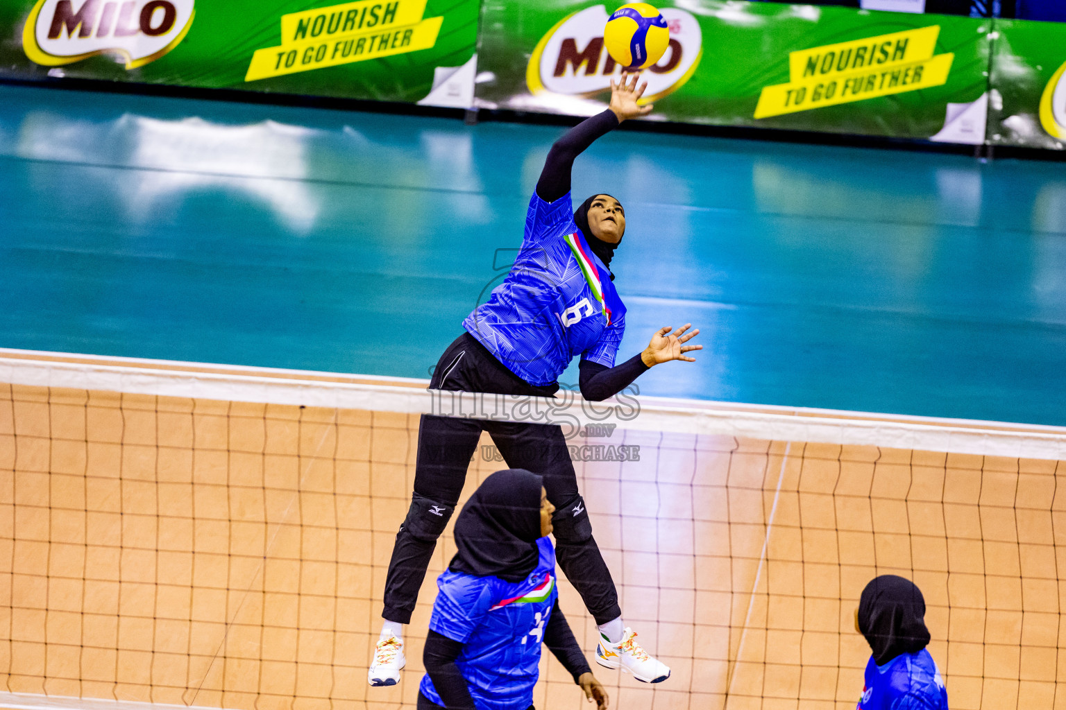 Semi Final of Women's Division of Milo VAM Cup 2024 held in Male', Maldives on Friday, 12th July 2024 at Social Center Indoor Hall Photos By: Nausham Waheed / images.mv