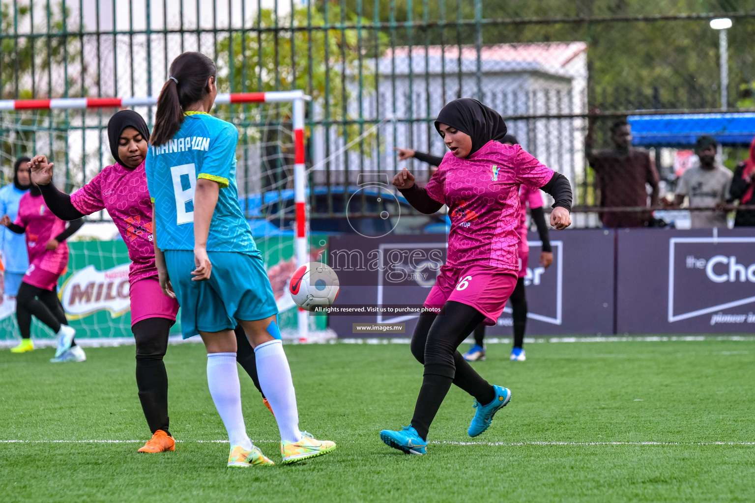 WAMCO vs Club MYS in Eighteen Thirty Women's Futsal Fiesta 2022 was held in Hulhumale', Maldives on Wednesday, 12th October 2022. Photos: Nausham Waheed / images.mv