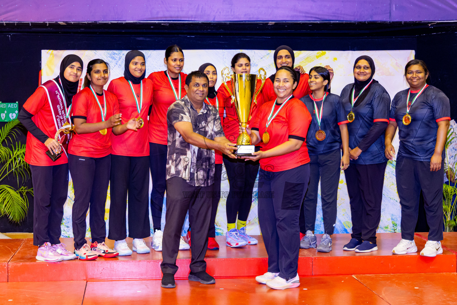 Closing ceremony of National Netball Tournament 2025 held in Social Center at Male', Maldives on Thursday, 29th May 2025. Photos: Nausham Waheed / images.mv