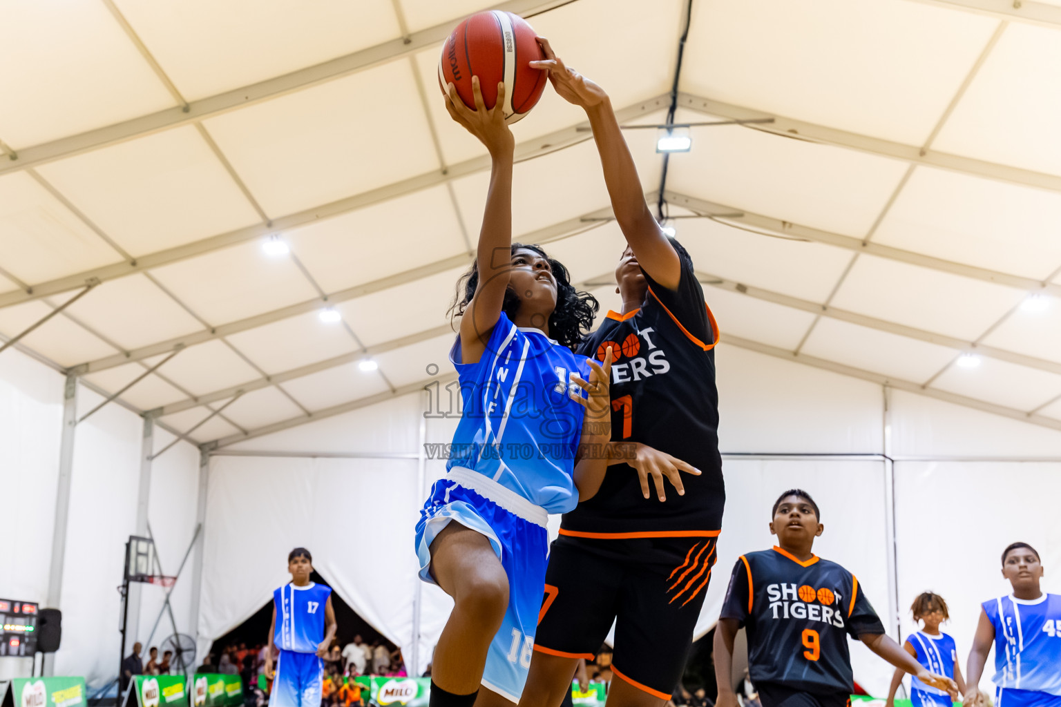 Day 2 of Milo 5 x 5 Junior Challenge 2025 - Basketball tournament held in Basketball Training Center, Male', Maldives on Friday, 10th October 2025. Photos by: Nausham Waheed / Images.mv