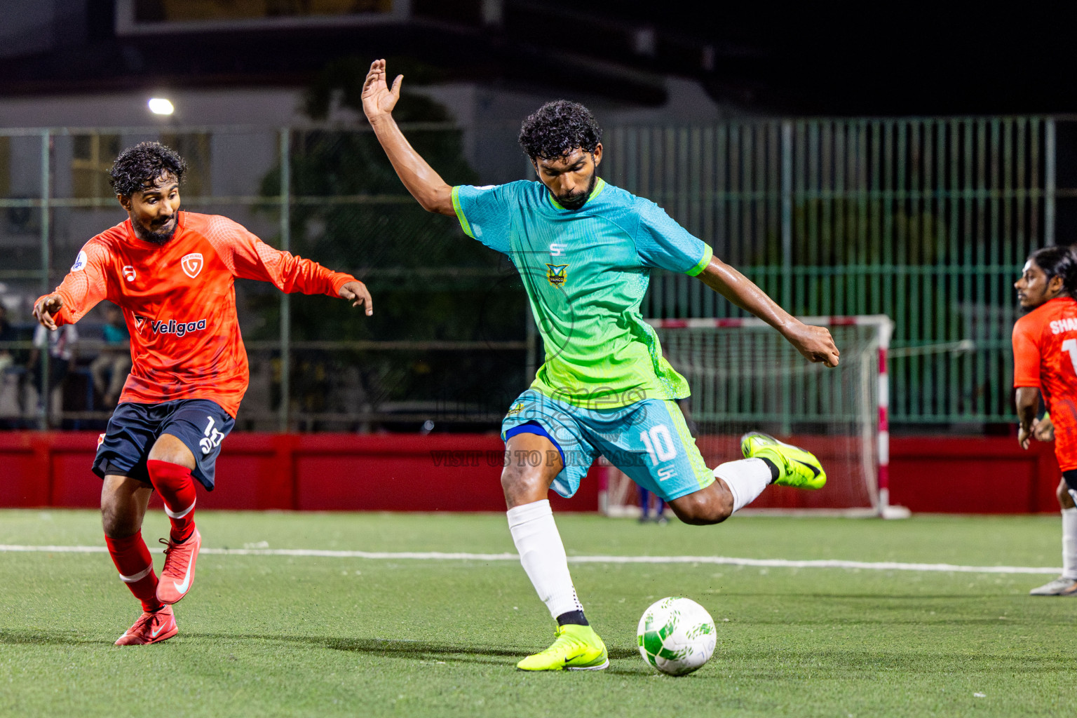 WAMCO vs Veliga in Day 10 of Office League 2025 was held on Friday, 25th April 2025 in Hulhumale', Maldives. Photos: Nausham Waheed / images.mv