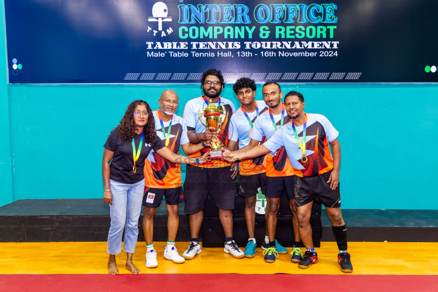 Finals of 9th Inter Office Company & Resort Table Tennis Tournament was held in Male' TT Hall, Male', Maldives on Saturday, 16th November 2024. Photos: Nausham Waheed / images.mv