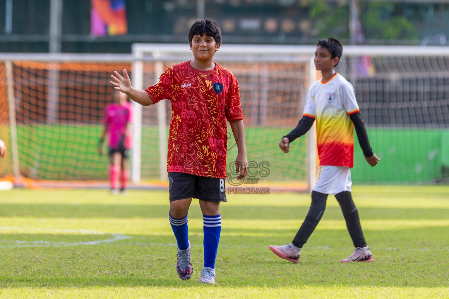 Club Eagles vs Super United Sports (U12) in Day 4 of Dhivehi Youth League 2024 held at Henveiru Stadium on Thursday, 28th November 2024. Photos: Shuu Abdul Sattar/ Images.mv