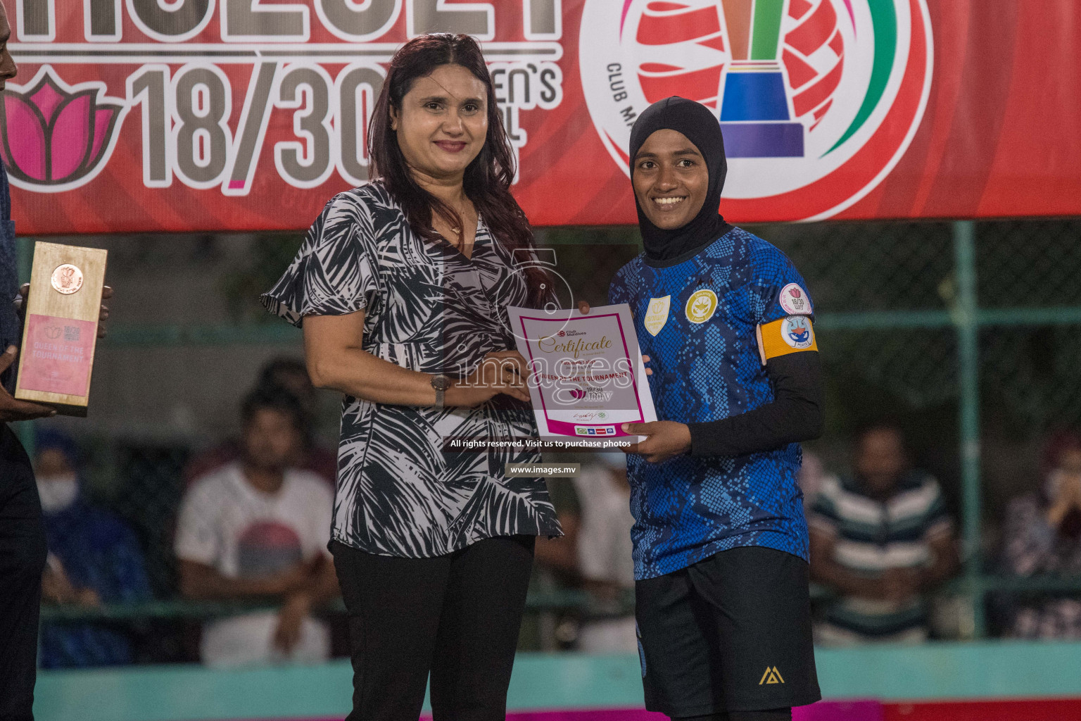 Ports Limited vs WAMCO - in the Finals 18/30 Women's Futsal Fiesta 2021 held in Hulhumale, Maldives on 18 December 2021. Photos by Nausham Waheed & Shuu Abdul Sattar