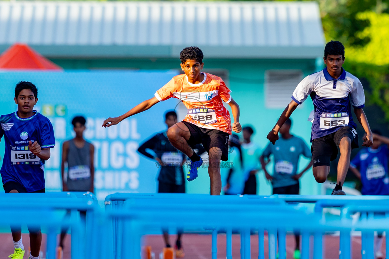 Day 4 of MWSC Interschool Athletics Championships 2024 held in Hulhumale Running Track, Hulhumale, Maldives on Tuesday, 12th November 2024. Photos by: Nausham Waheed / Images.mv