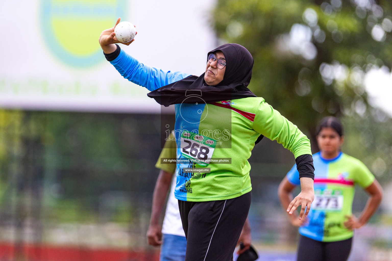 Day 2 of National Athletics Championship 2023 was held in Ekuveni Track at Male', Maldives on Friday, 24th November 2023. Photos: Nausham Waheed / images.mv