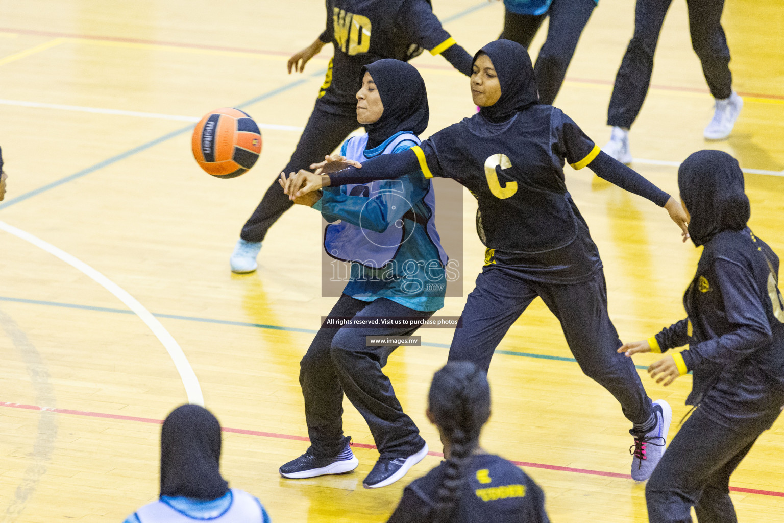 Day4 of 24th Interschool Netball Tournament 2023 was held in Social Center, Male', Maldives on 30th October 2023. Photos: Nausham Waheed / images.mv