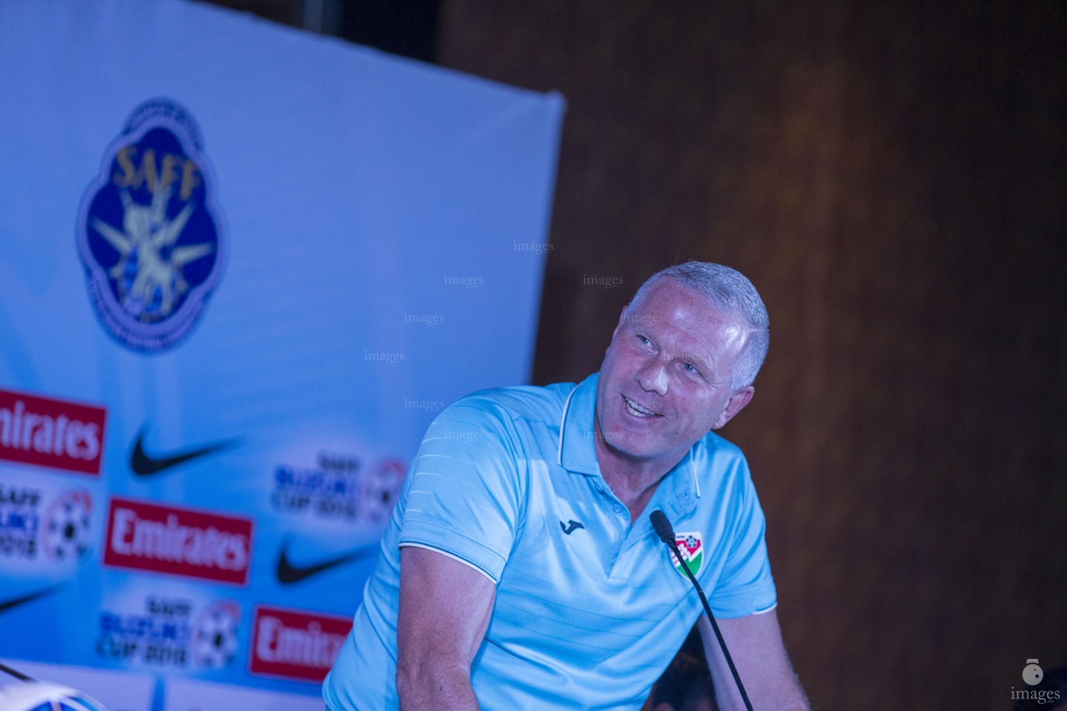 Prematch press conferences of all teams in Thiruvananthapuram, India, Tuesday, December 22, 2015. (Images.mv Photo: Hussain Sinan)