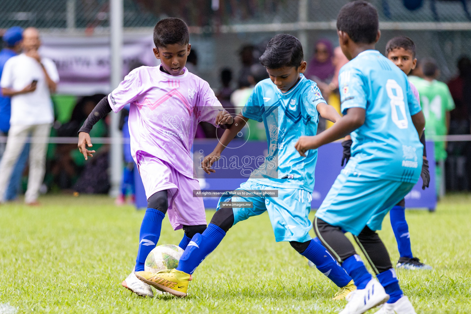 Day 1 of Milo kids football fiesta, held in Henveyru Football Stadium, Male', Maldives on Wednesday, 11th October 2023 Photos: Nausham Waheed/ Images.mv