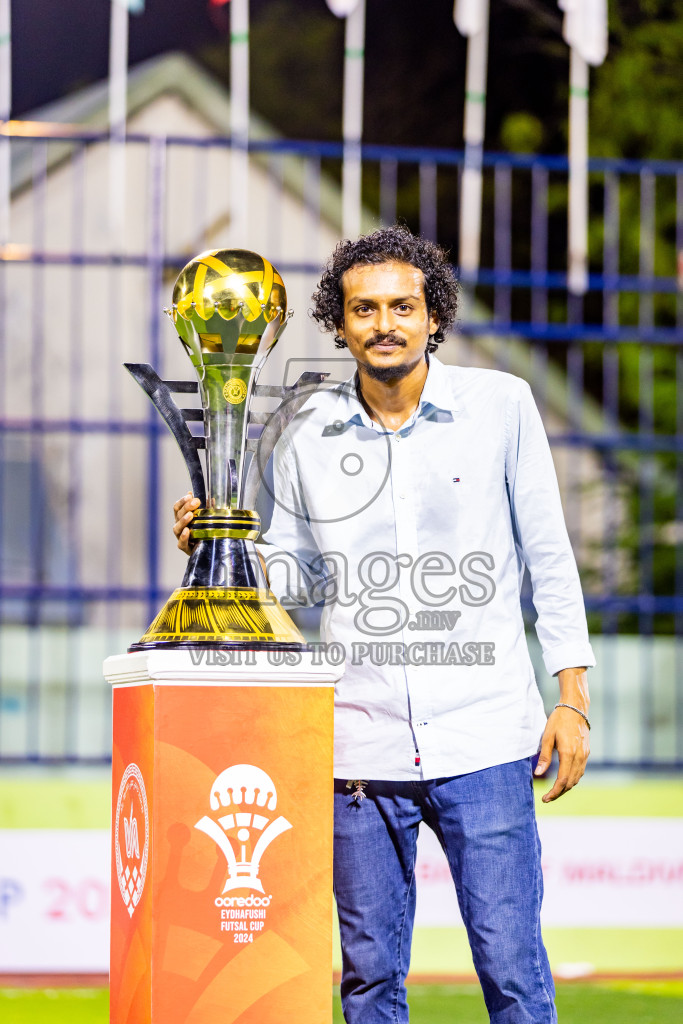 Nala Brothers vs Keawan FC in Day 1 of Eydhafushi Futsal Cup 2024 was held on Monday , 8th April 2024, in B Eydhafushi, Maldives Photos: Nausham Waheed / images.mv