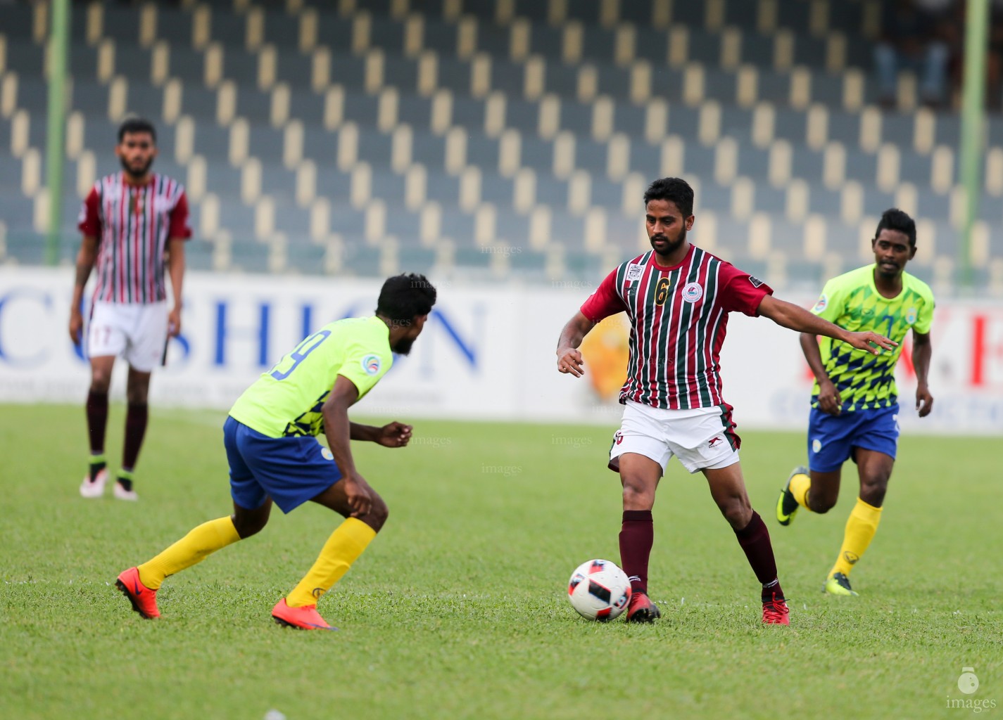 AFC Cup Qualifiers between Club Valencia of Maldives and Mohan Bagan of India in Male', Maldives, Tuesday, February 21, 2017.(Images.mv Photo/ Hussain Sinan). The match ended in 1- 1 draw