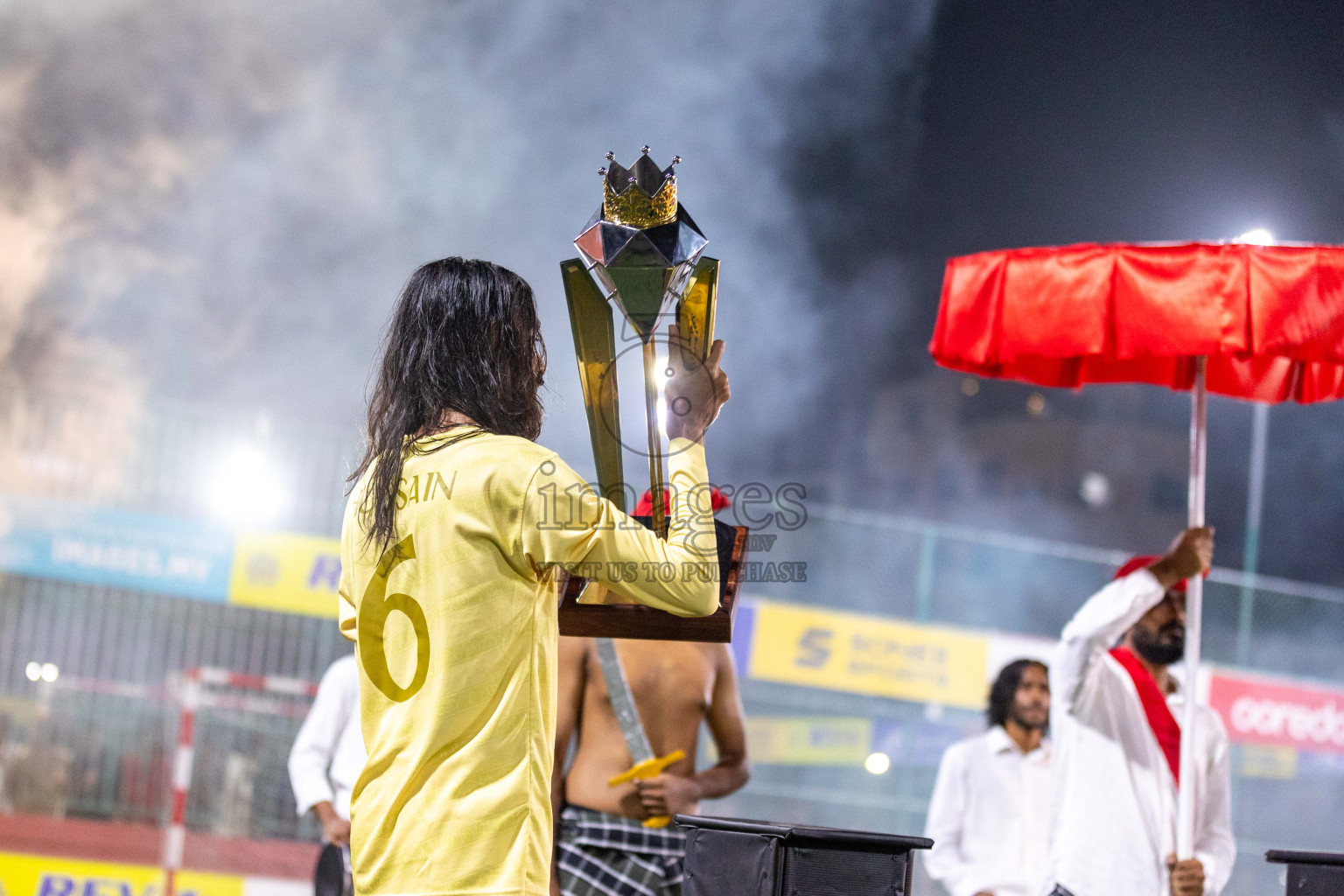 Opening of Golden Futsal Challenge 2024 with Charity Shield Match between L.Gan vs Th. Thimarafushi was held on Sunday, 14th January 2024, in Hulhumale', Maldives Photos: Ismail Thoriq / images.mv