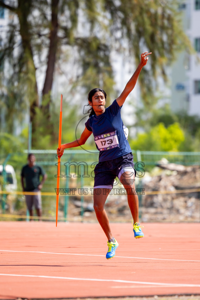 Day 4 of MWSC Interschool Athletics Championships 2024 held in Hulhumale Running Track, Hulhumale, Maldives on Tuesday, 12th November 2024. Photos by: Nausham Waheed / Images.mv