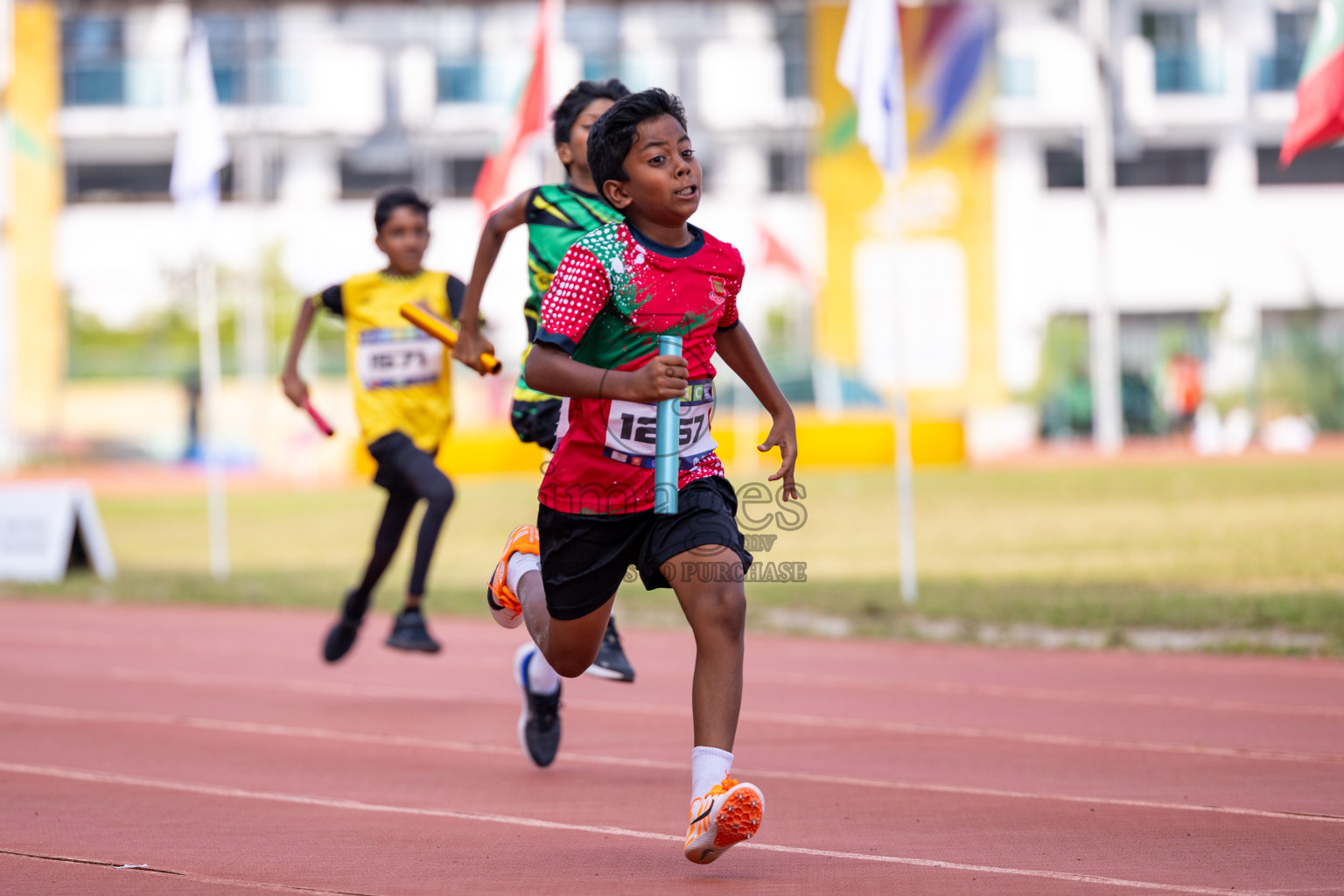 Day 5 of MWSC Interschool Athletics Championships 2024 held in Hulhumale Running Track, Hulhumale, Maldives on Wednesday, 13th November 2024. Photos by: Ismail Thoriq / Images.mv