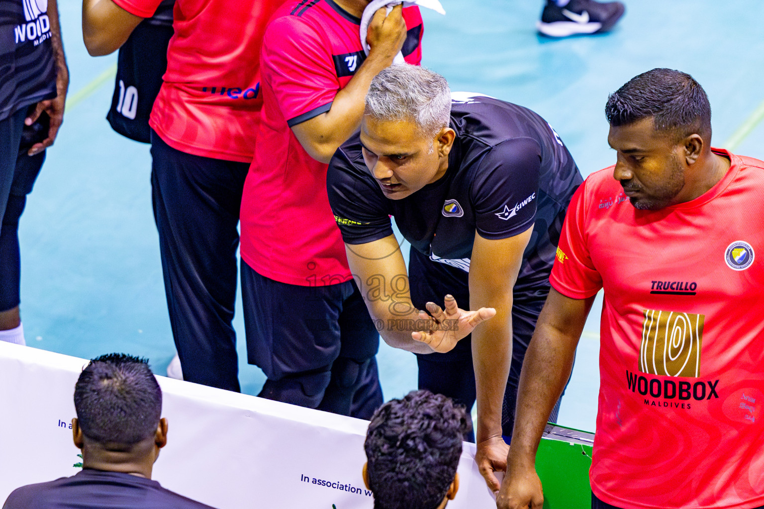 Day 2 of MILO VAM Cup 2024 Men's Division was held in Social Center Indoor Hall on Tuesday, 29th October 2024. Photos: Nausham Waheed / images.mv