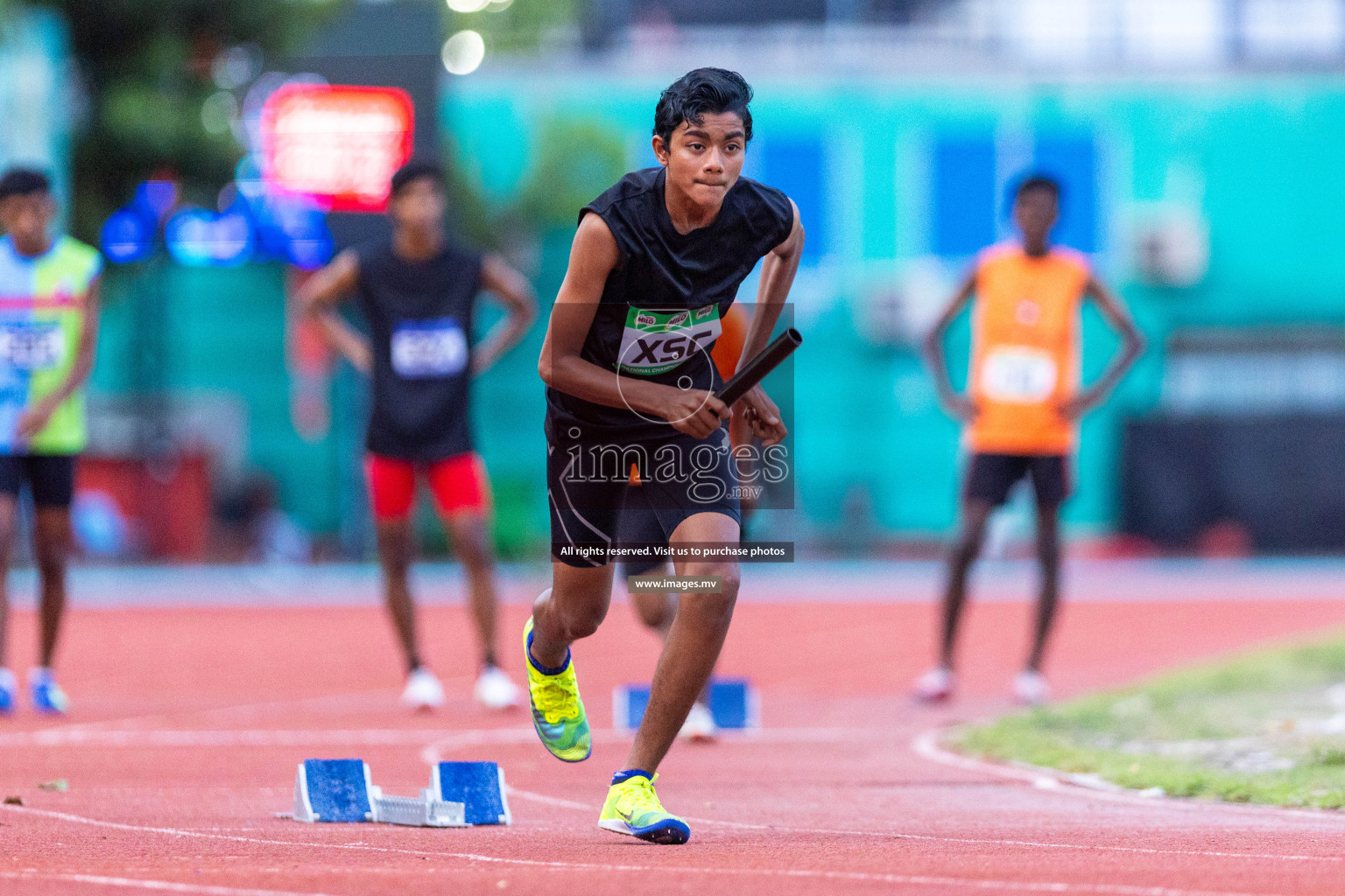 Day 2 of National Athletics Championship 2023 was held in Ekuveni Track at Male', Maldives on Friday, 24th November 2023. Photos: Nausham Waheed / images.mv