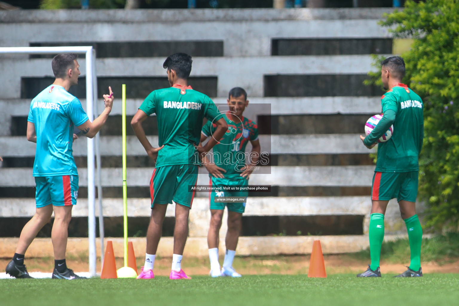 Maldives and Bangladesh Practice Sessions on 23 June 2023 before their match in Bangabandhu SAFF Championship 2023 held in Bengaluru Football Tournament