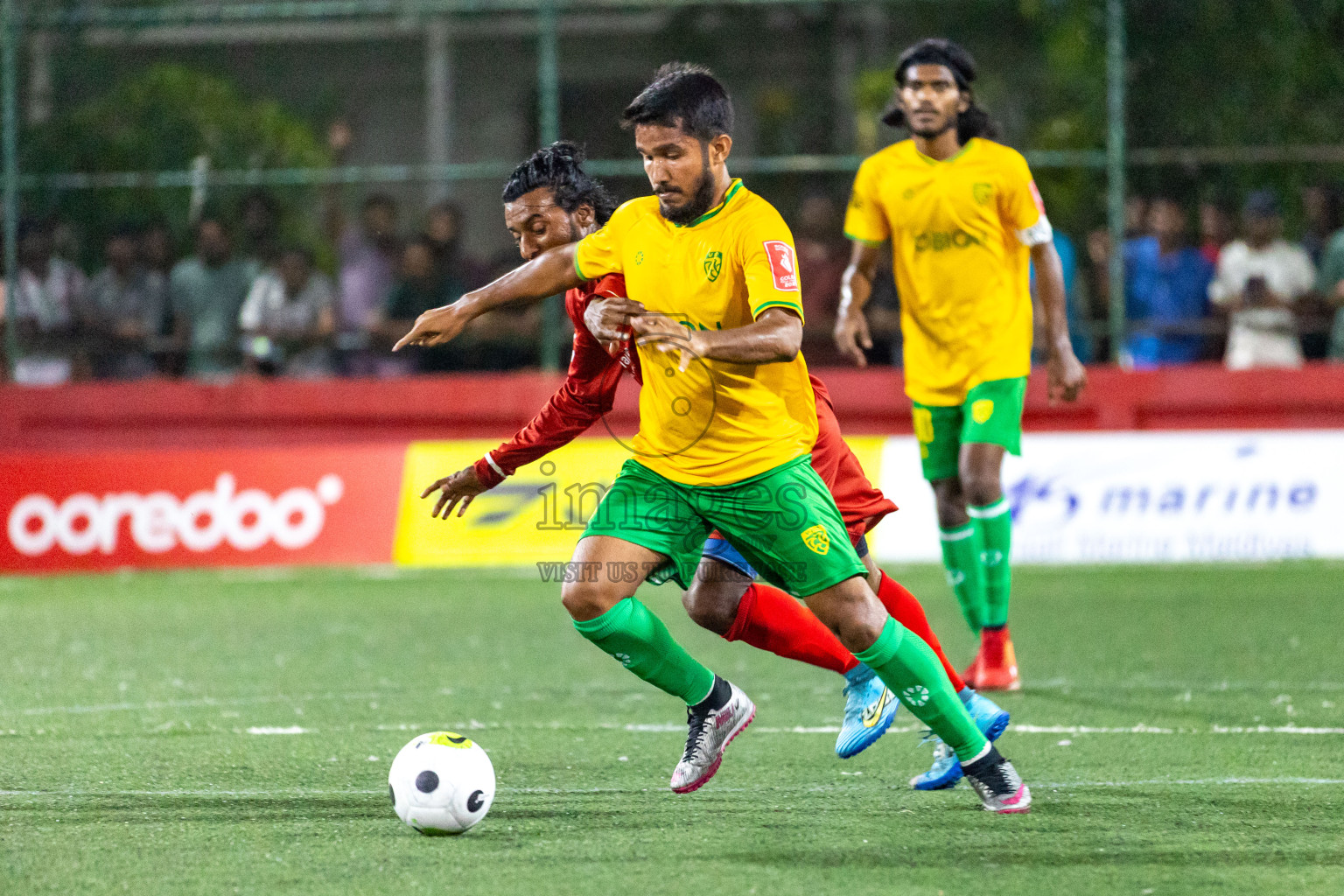 GDh. Vaadhoo VS GDh. Gadhdhoo in Day 23 of Golden Futsal Challenge 2024 was held on Tuesday , 6th February 2024 in Hulhumale', Maldives 
Photos: Hassan Simah / images.mv